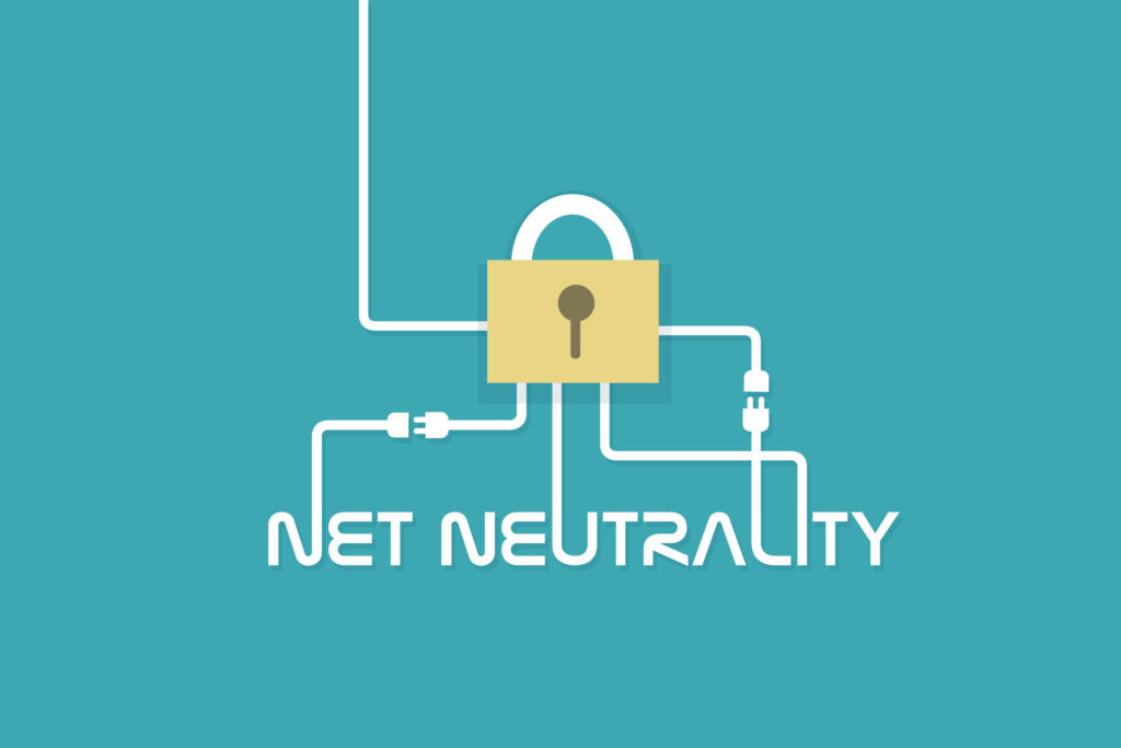 net neutrality network internet concept vector illustration